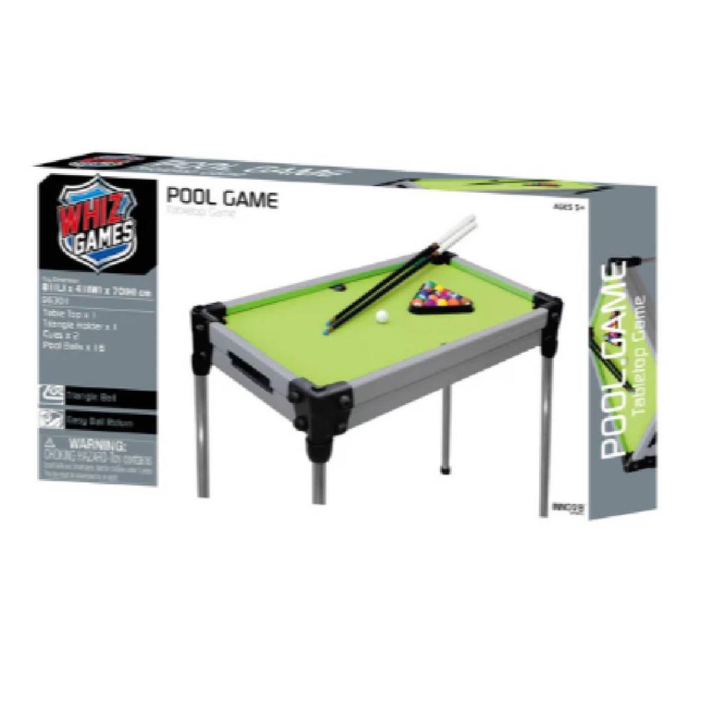 Whiz Games Pool Game Tabletop Set